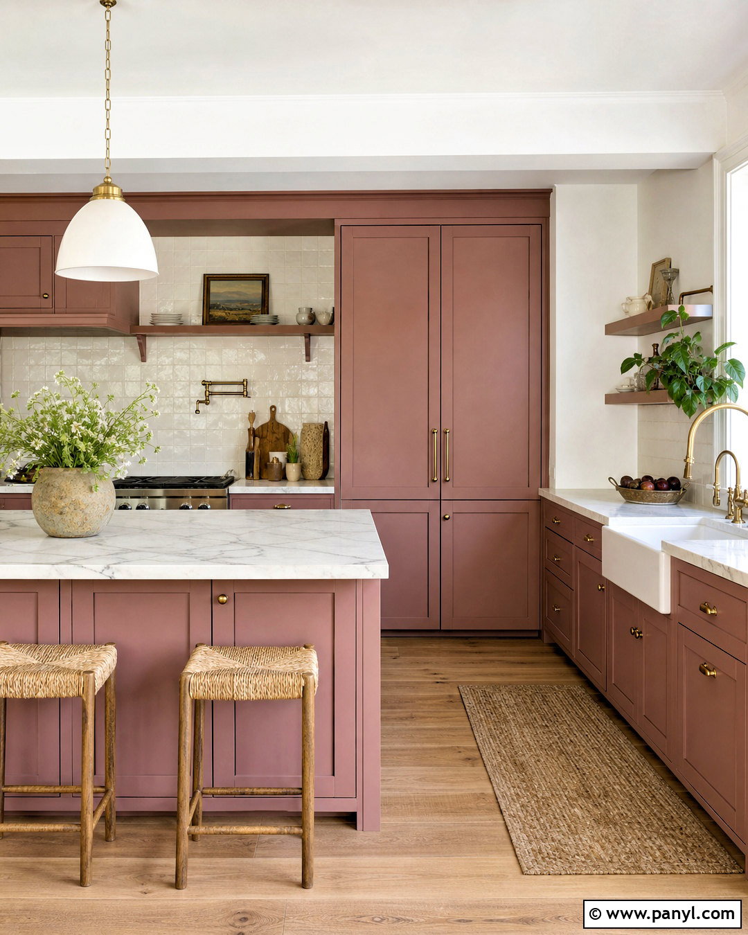 Sulking Room Pink Kitchen Cabinets With Marble - 20 sulking room pink farrow and ball ideas