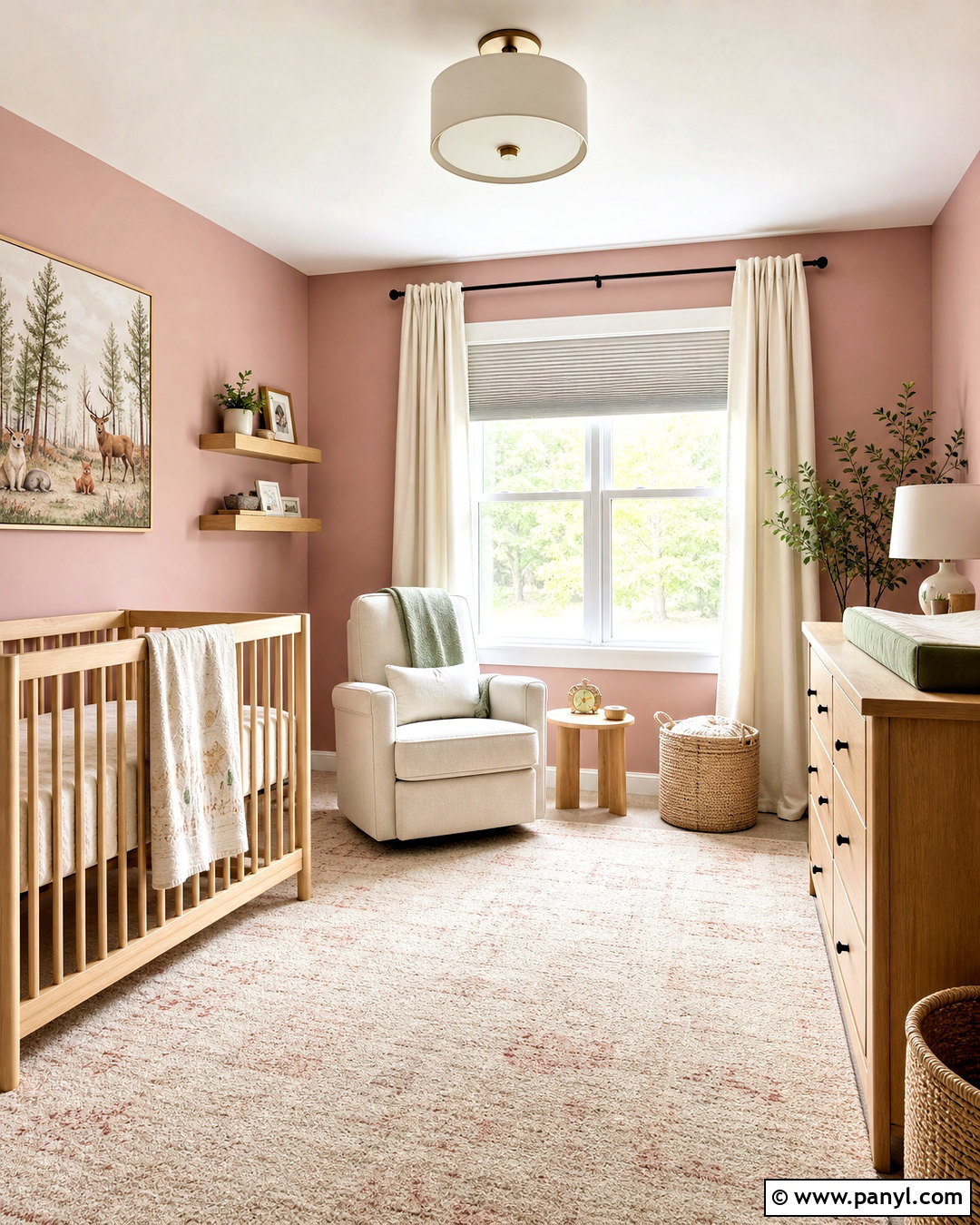 Sulking Room Pink Nursery With Natural Oak - 20 sulking room pink farrow and ball ideas