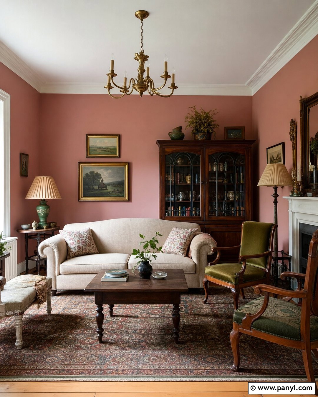 Sulking Room Pink Vintage Living Room - 35 Farrow And Ball Sulking Room Pink Ideas