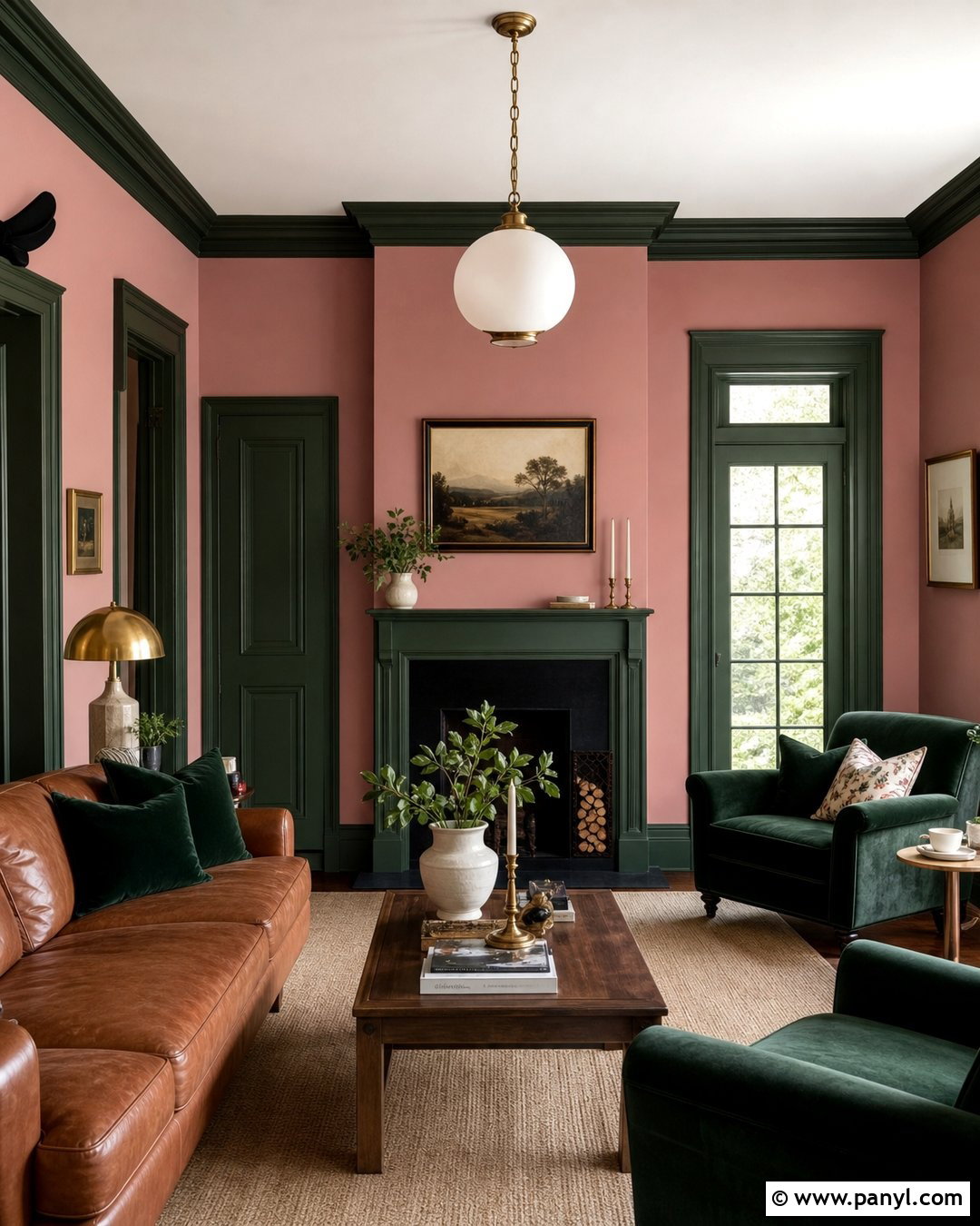 Sulking Room Pink With Dark Green Trim - 35 Farrow And Ball Sulking Room Pink Ideas