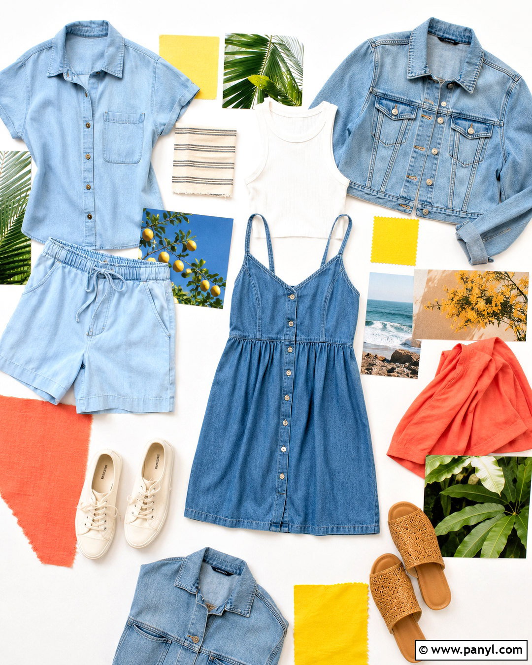 Summer Denim Board - 20 denim inspiration board ideas