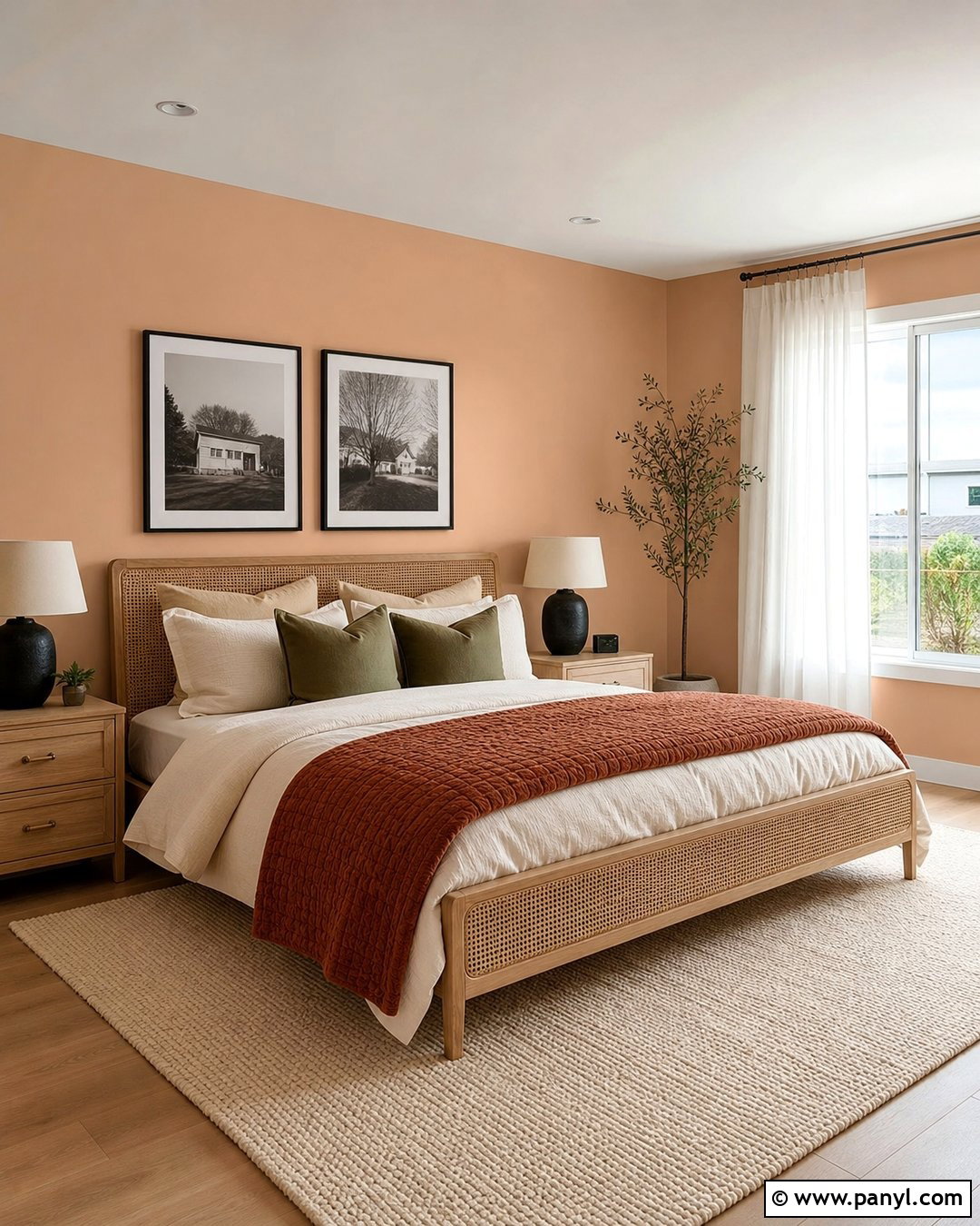 Sun Washed 2169-70 Bedroom - 20 Peach Benjamin Moore Wall Colors