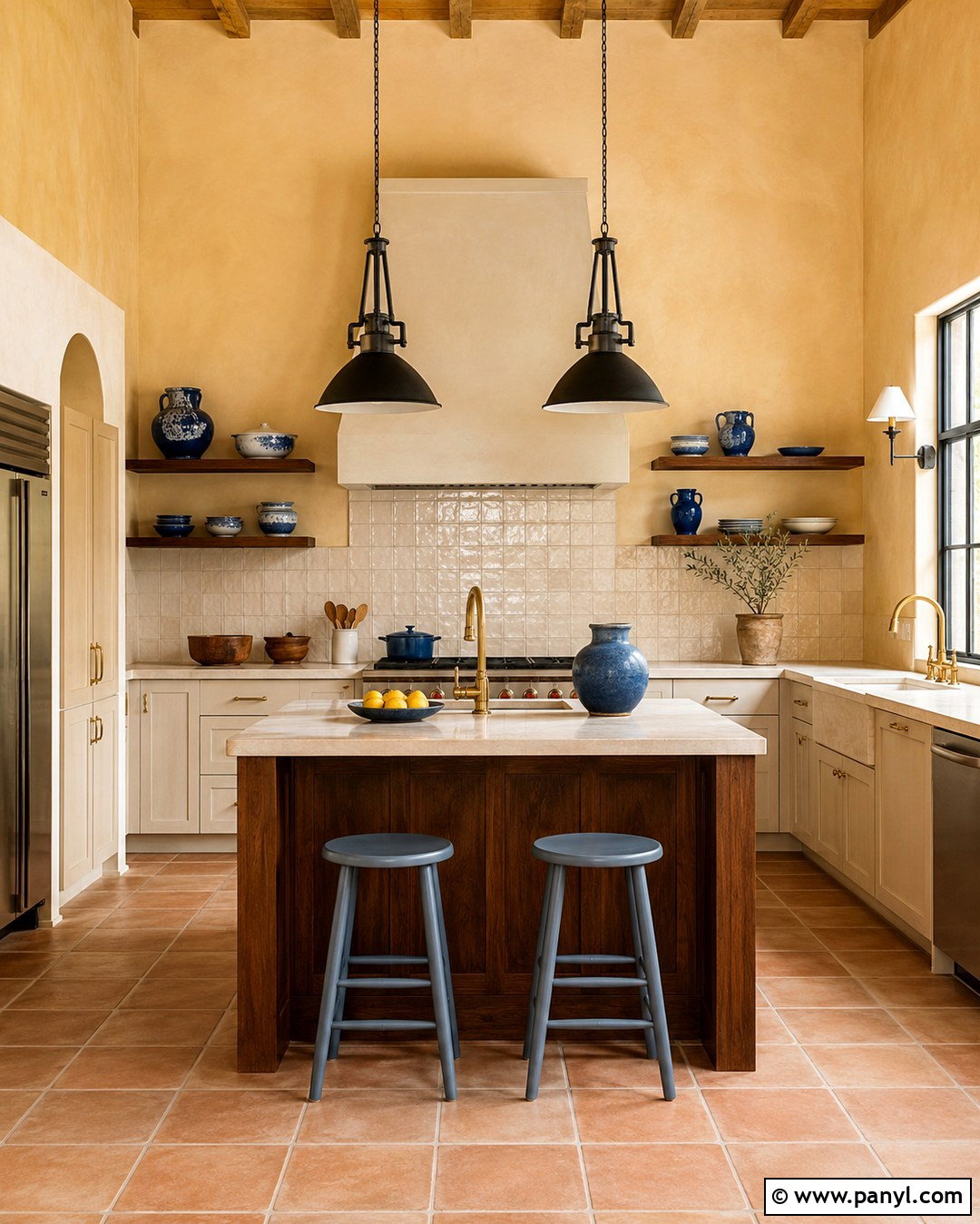 Sunbaked Ochre Mediterranean Wall Color - 20 Mediterranean Wall Colors
