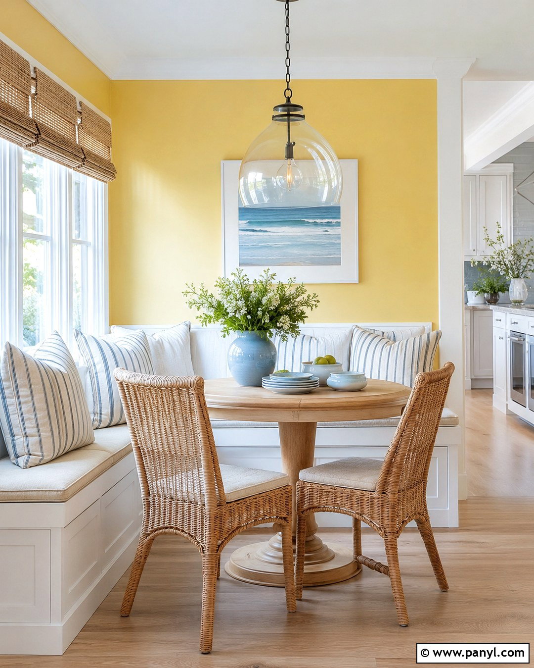 Sunlit Butter Yellow Accent Wall - 20 Coastal Accent Wall Colors