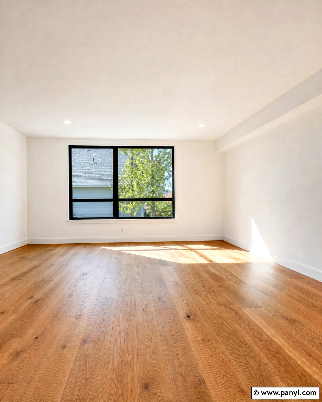 Sunlit Wooden Floor Empty Room Background - 20 empty room background ideas
