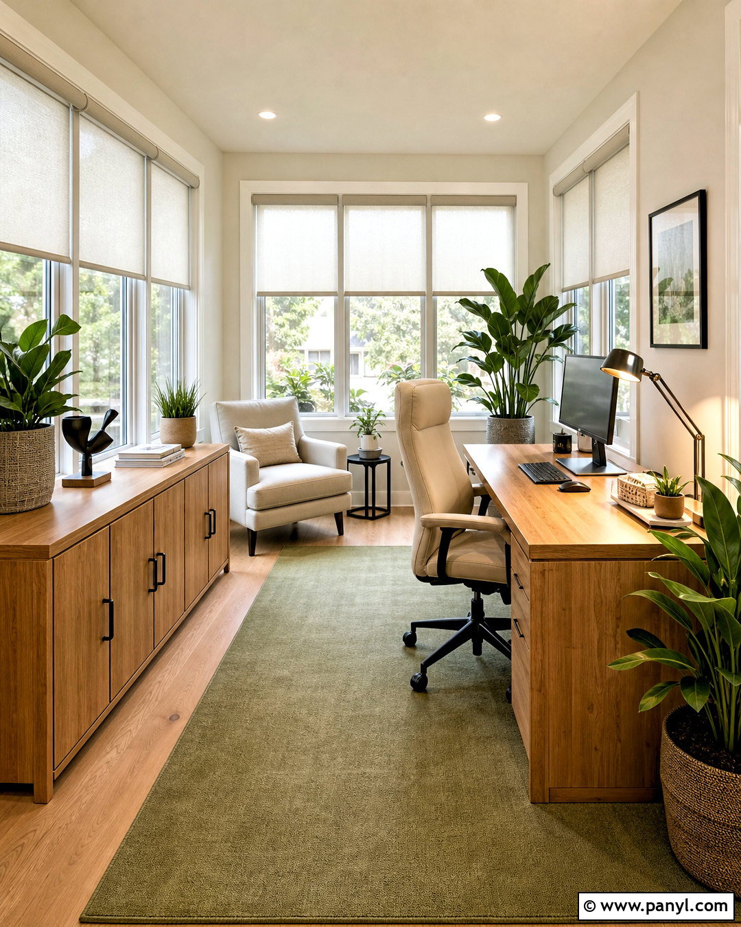 Sunroom Home Office - 20 sunroom inspiration ideas