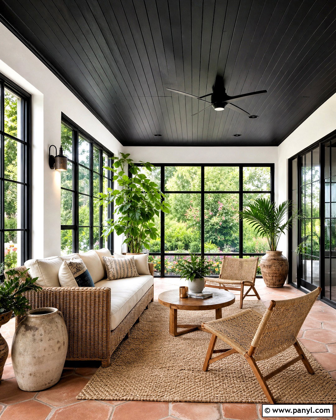 20 Black Ceiling White Walls Ideas for Bold Modern Rooms