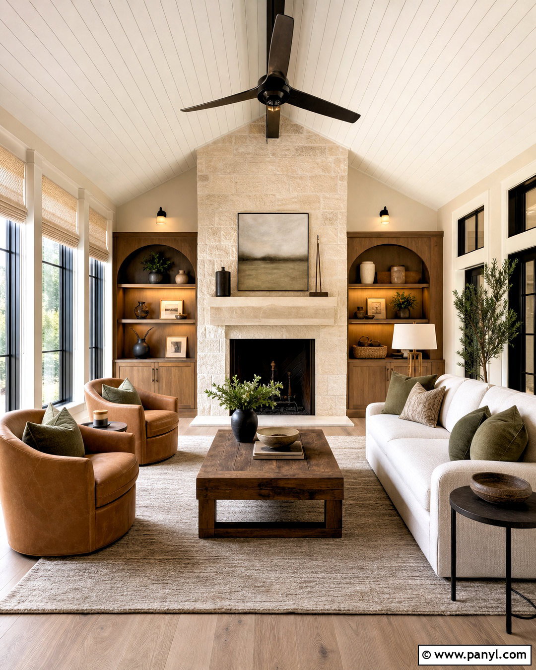 Sunroom With Fireplace - 20 sunroom inspiration ideas
