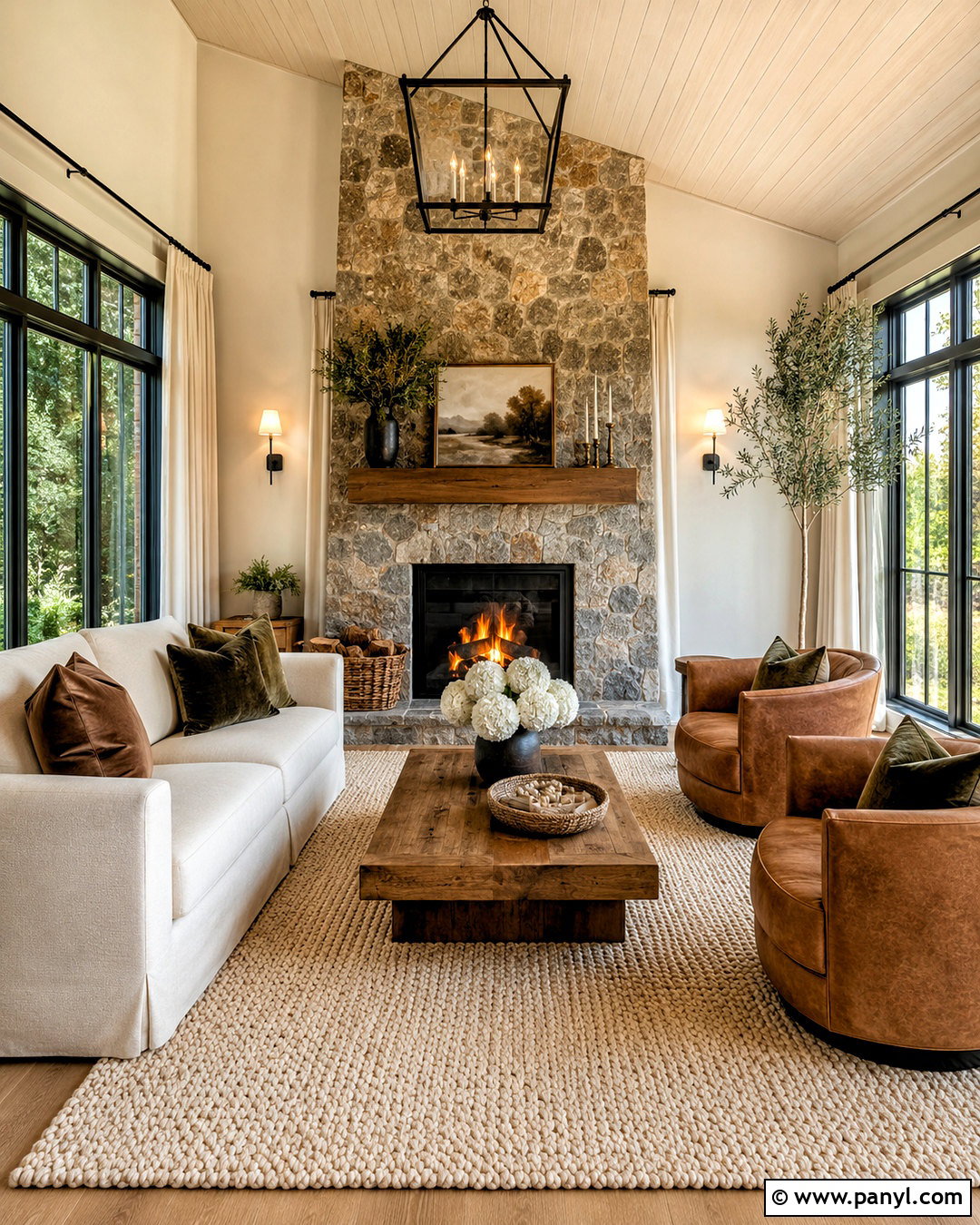 Sunroom With Fireplace - 20 cozy sunroom decorating ideas