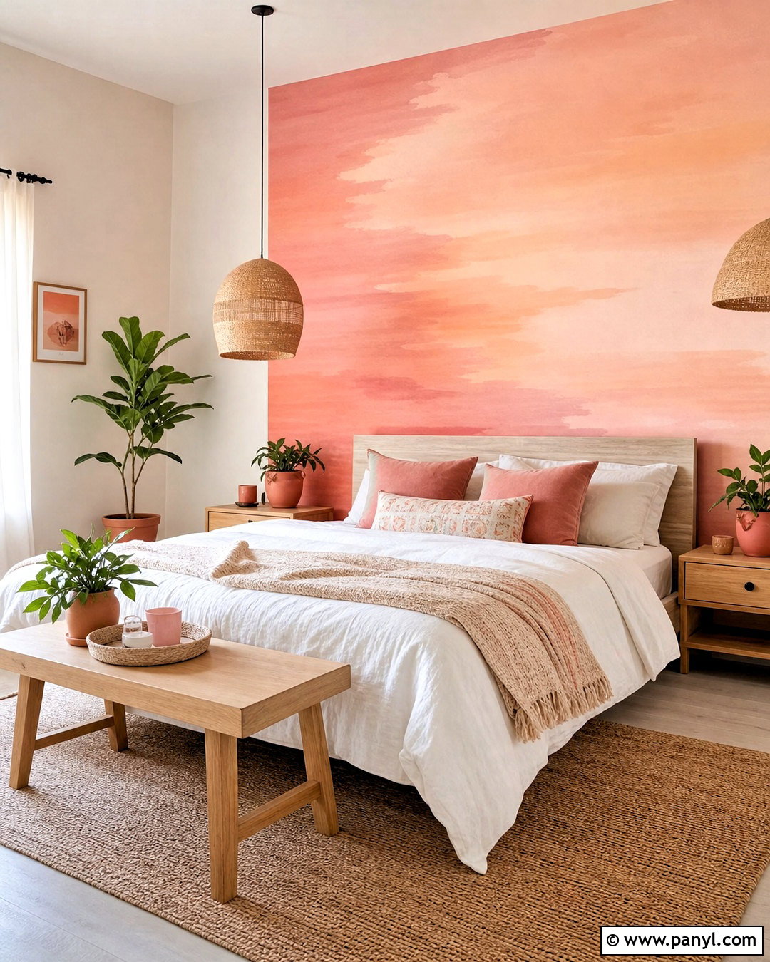 Sunset Gradient Wall Painting - 20 room wall painting ideas aesthetic ideas