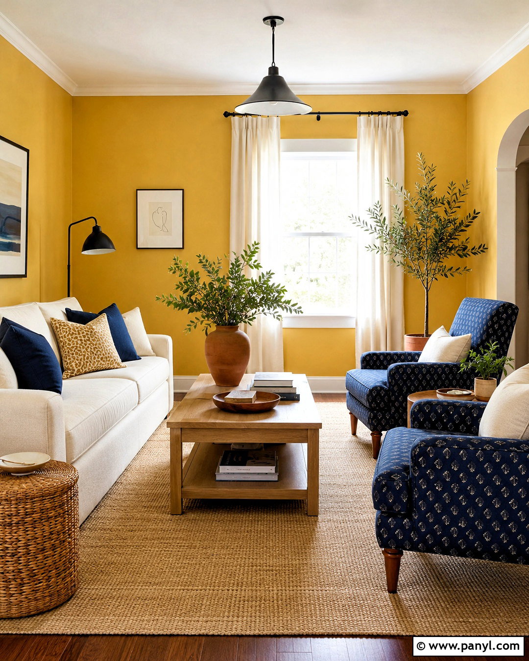Sunshine Yellow Living Room - 20 bright room colors