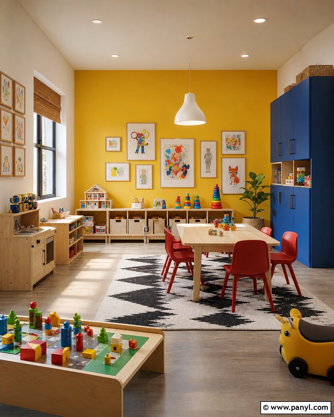 Sunshine Yellow Playroom Wall Color - 35 playroom wall colors