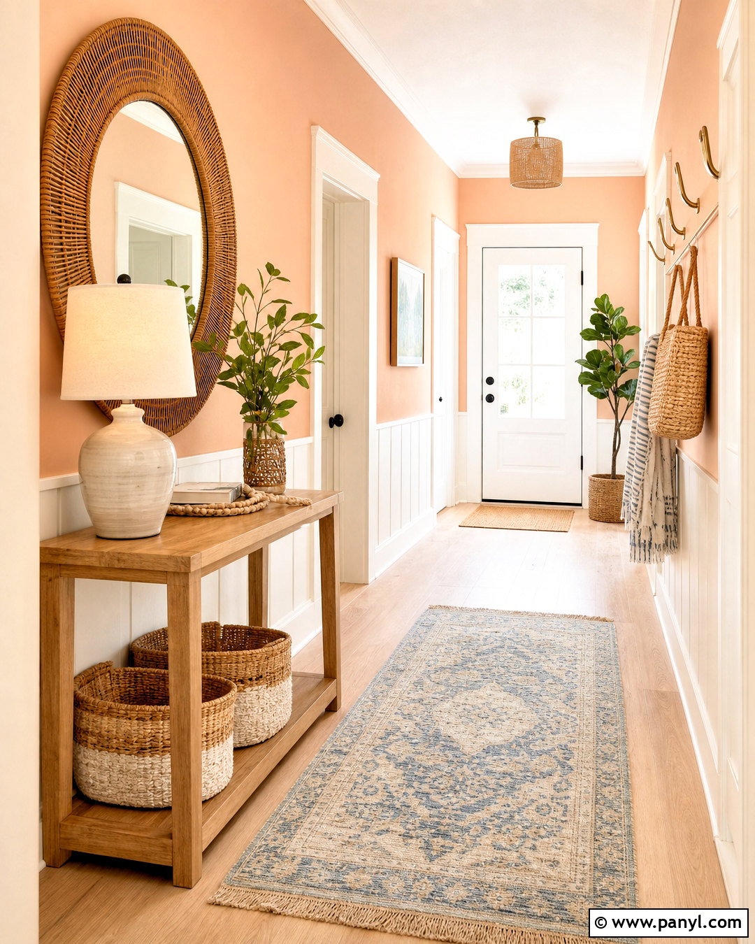 Sunwashed Peach Paint Color - 20 beachy paint colors