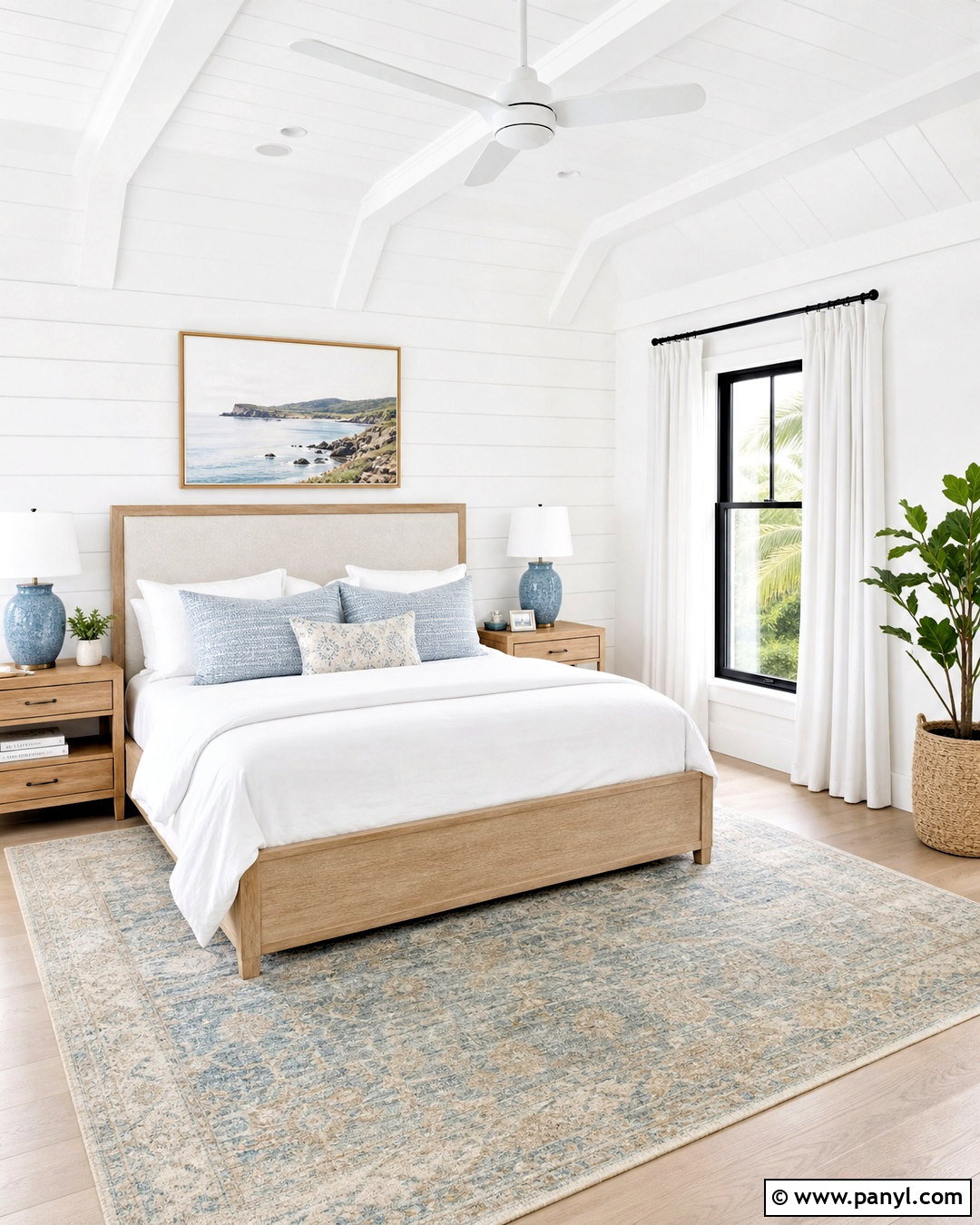 Super White Bedroom With Soft Blue Accents - 20 super white background ideas