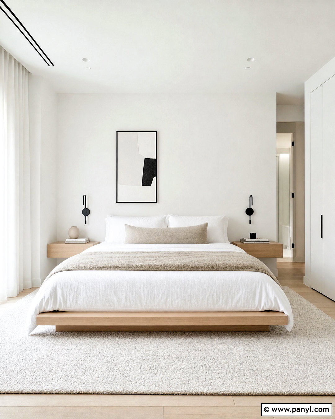 Super White Minimalist Bedroom - 20 super white background ideas