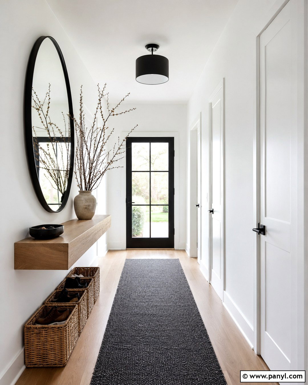 Super White Minimalist Entryway Walls - 20 Benjamin Moore White Walls
