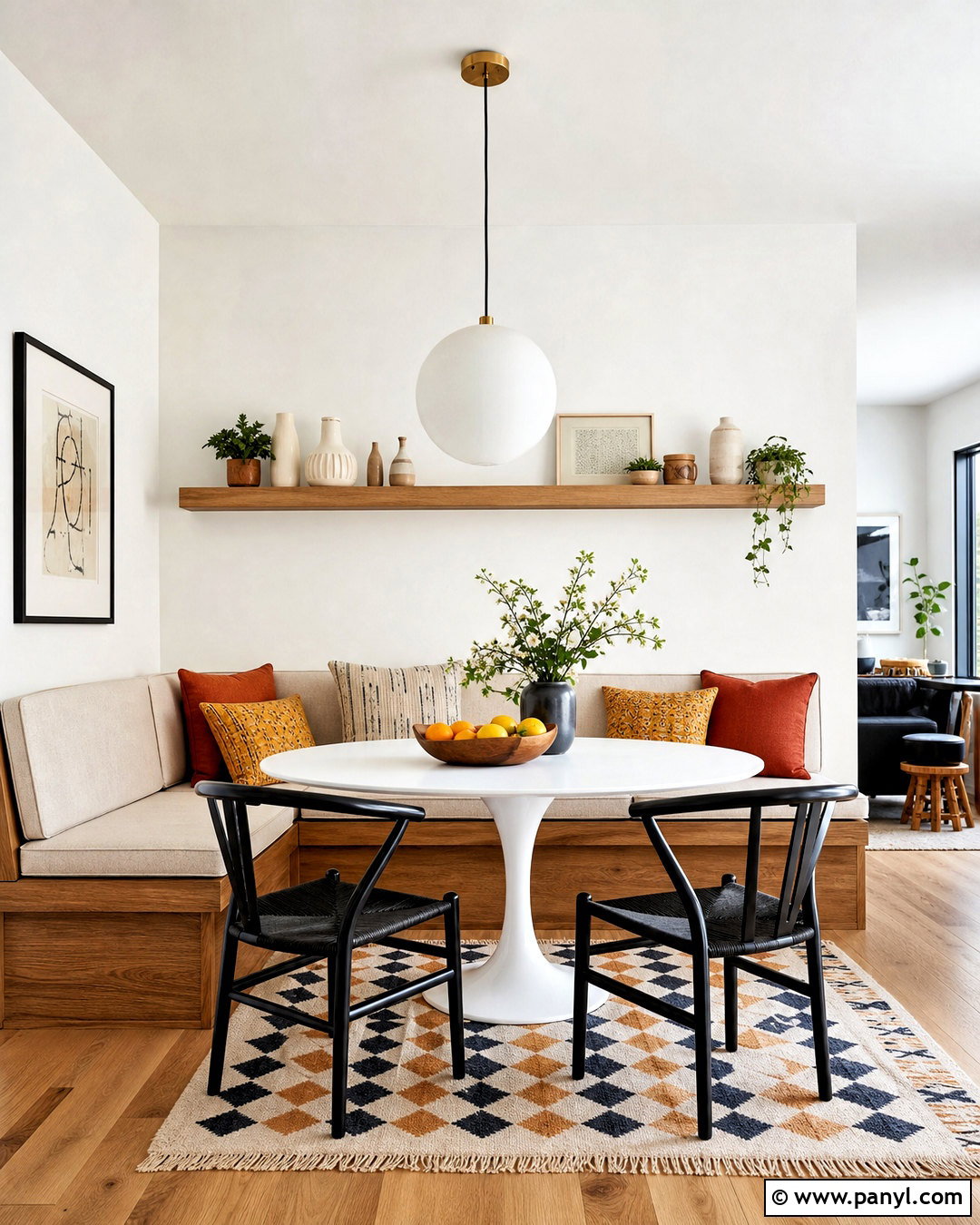 Super White Modern Dining Nook - 20 super white background ideas