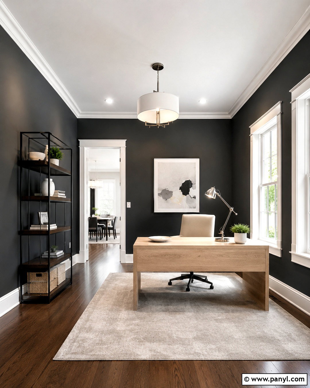 Super White Trim With Charcoal Walls - 20 best white trim paint color ideas
