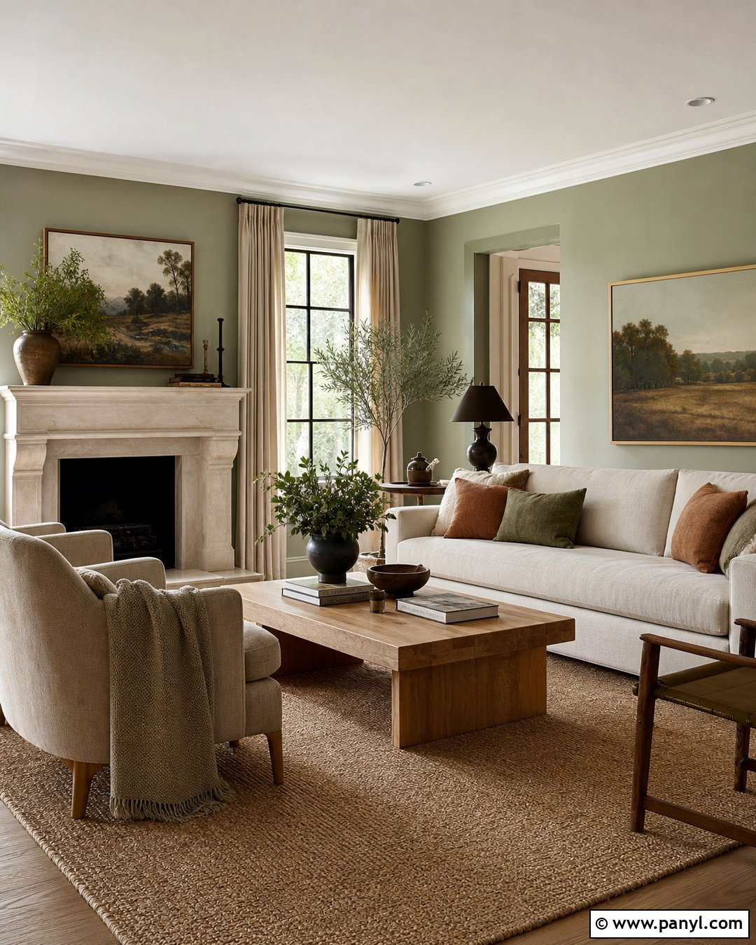 Svelte Sage Green Living Room Walls - 20 Sherman Williams Green Walls