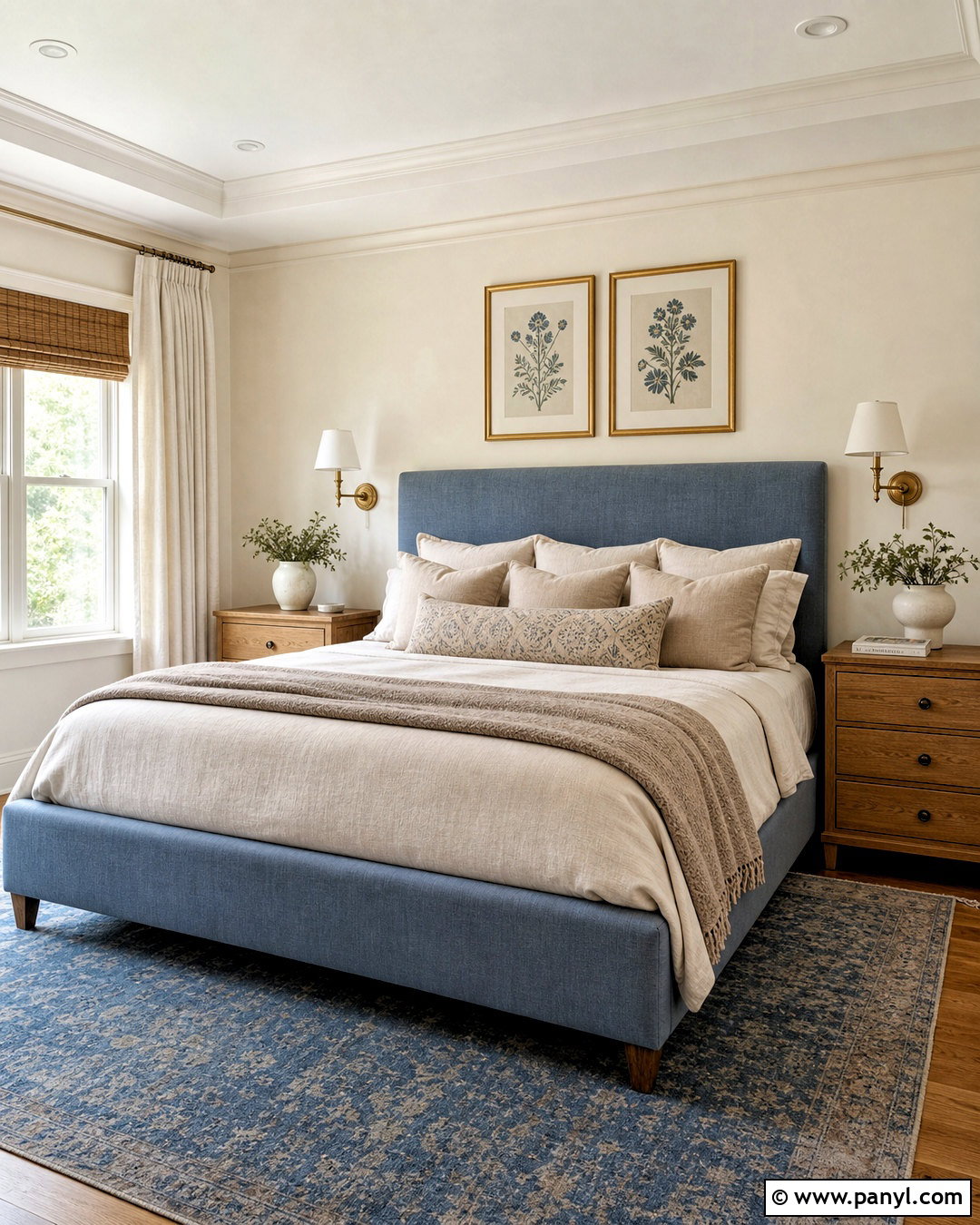 Swiss Coffee And Dusty Blue Bedroom - 20 swiss coffee color palette ideas