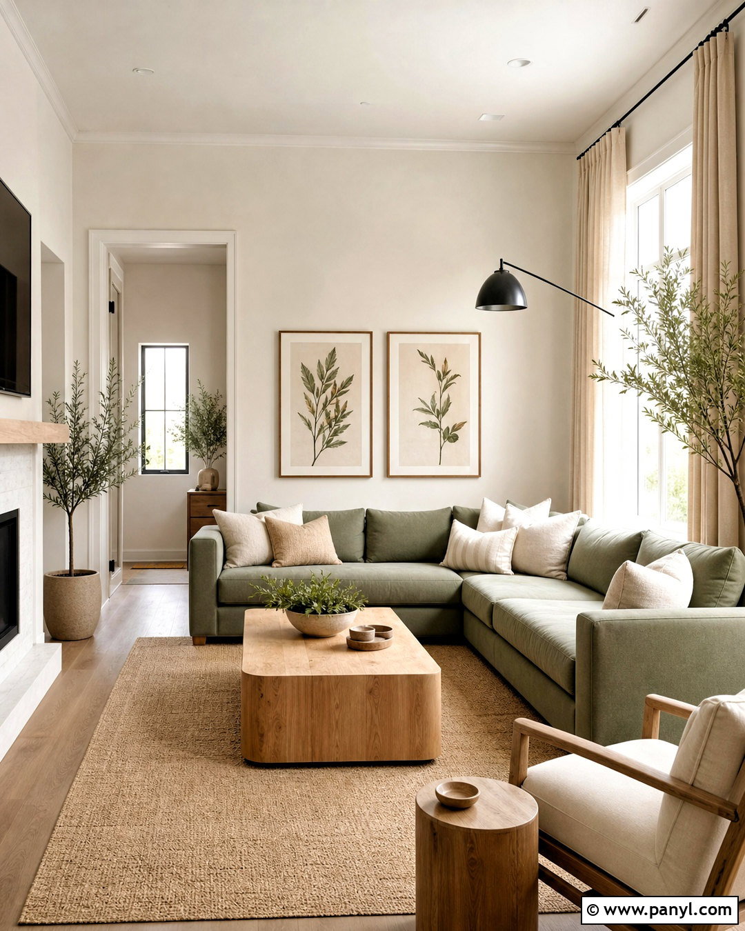 Swiss Coffee And Sage Green Living Room - 20 swiss coffee color palette ideas