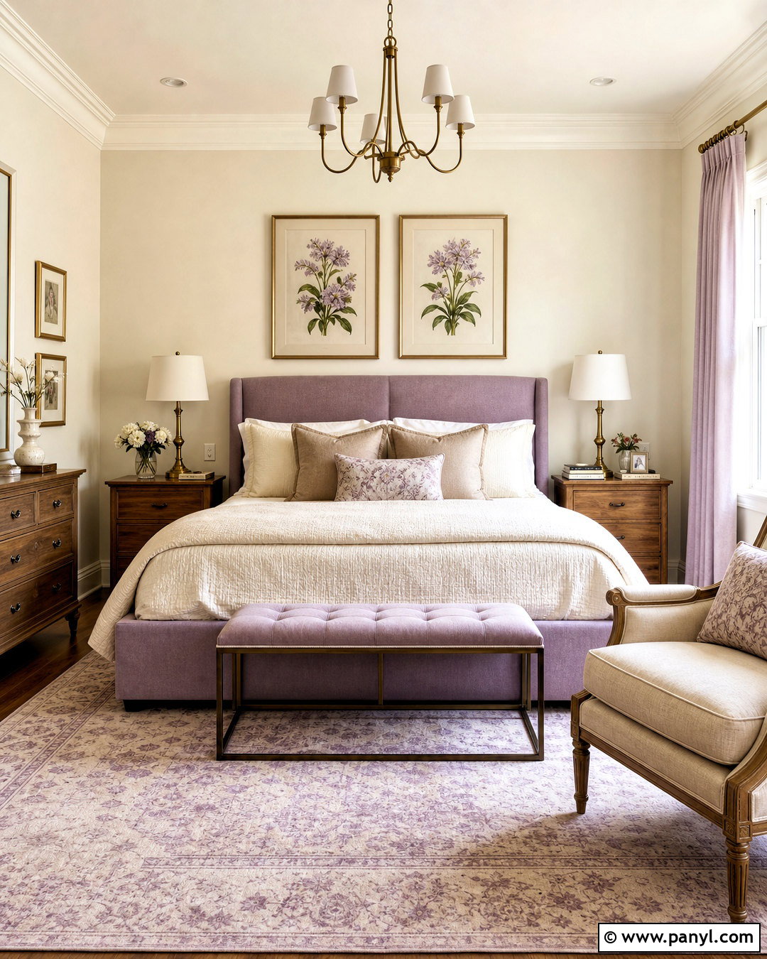 Swiss Coffee And Soft Lavender Bedroom - 20 swiss coffee color palette ideas