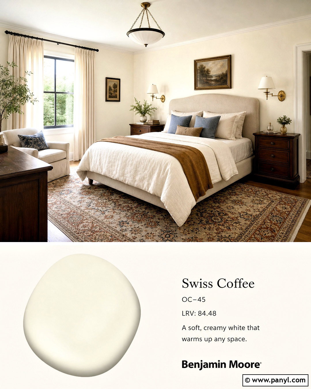Swiss Coffee Bedroom With Walnut Furniture - 20 alabaster vs swiss coffee ideas
