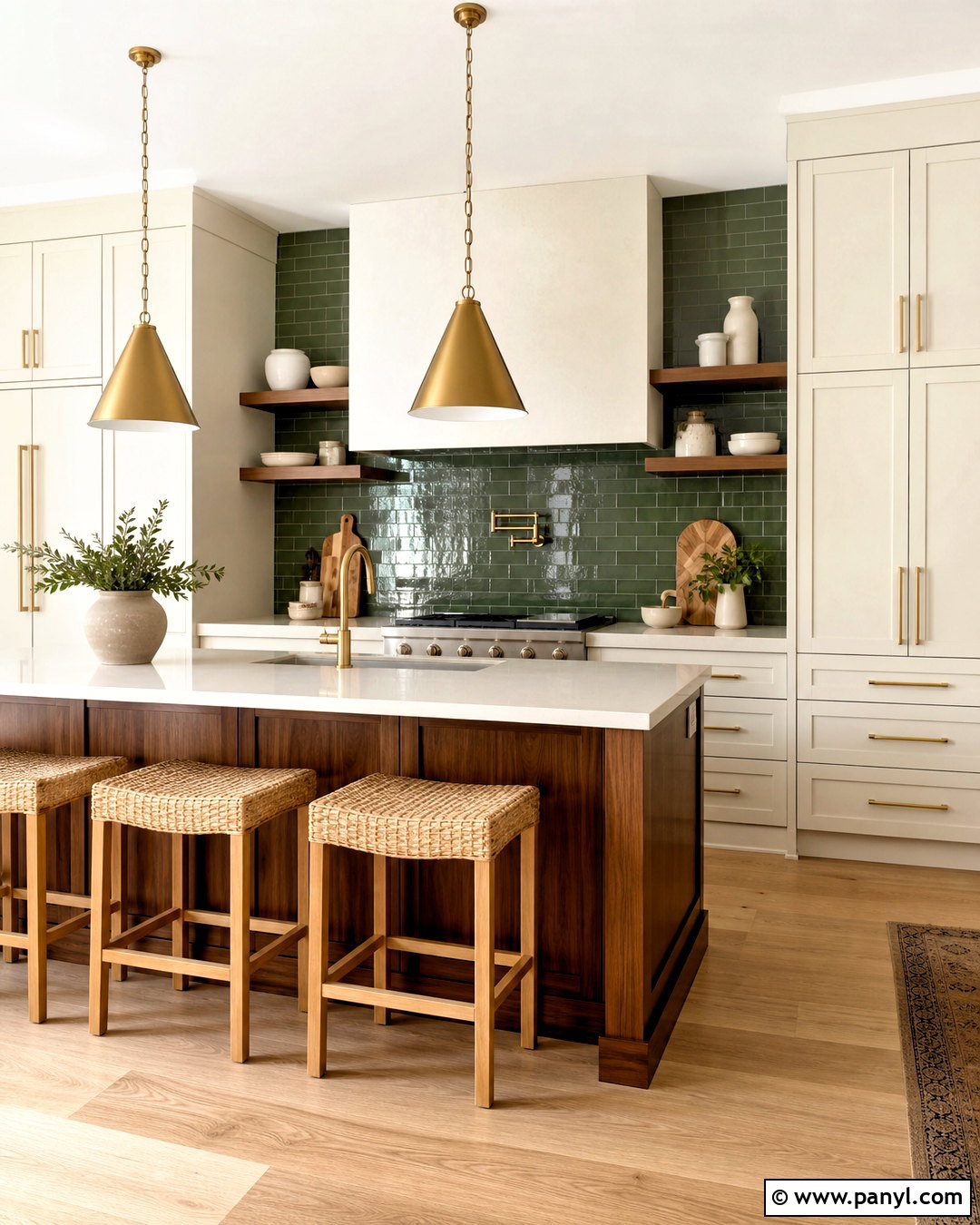 Swiss Coffee Cabinets With Green Backsplash - 20 swiss coffee cabinets