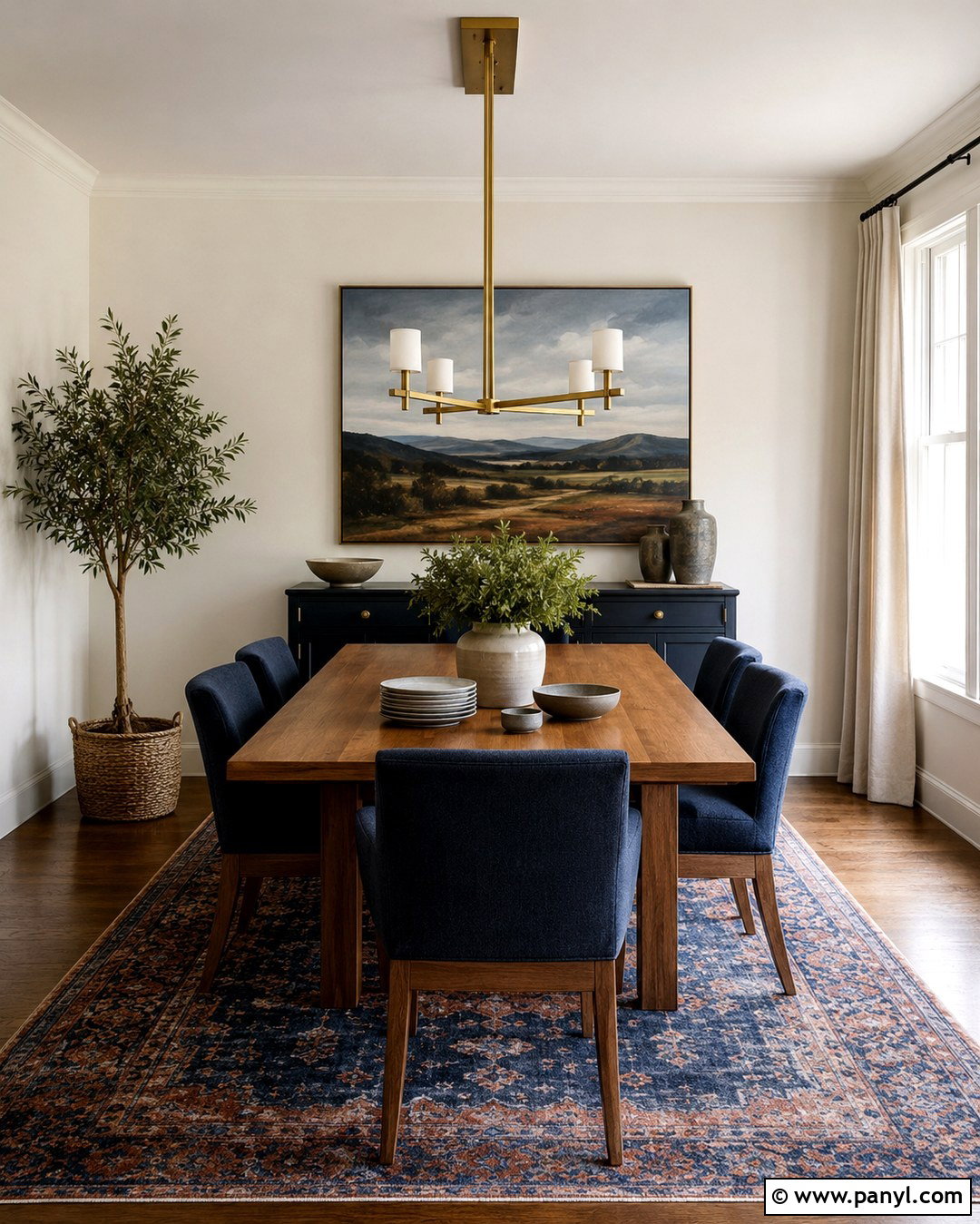 Swiss Coffee Dining Room Walls With Navy Blue - 20 Swiss Coffee On Walls