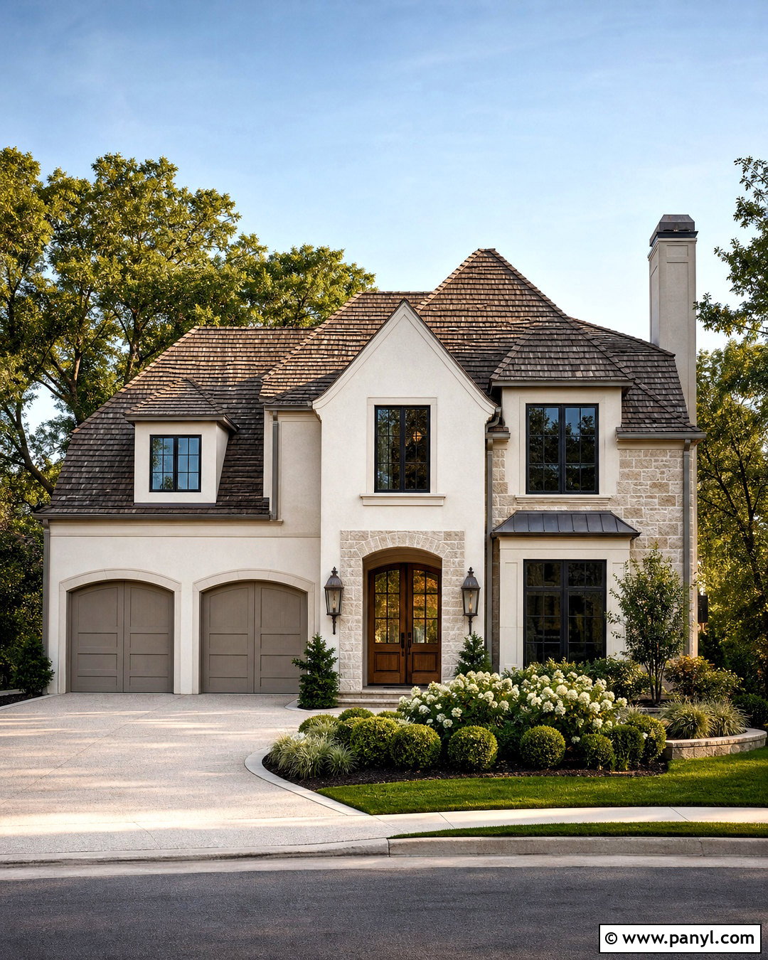 Swiss Coffee Exterior With Stone Accents - 20 alabaster vs swiss coffee ideas