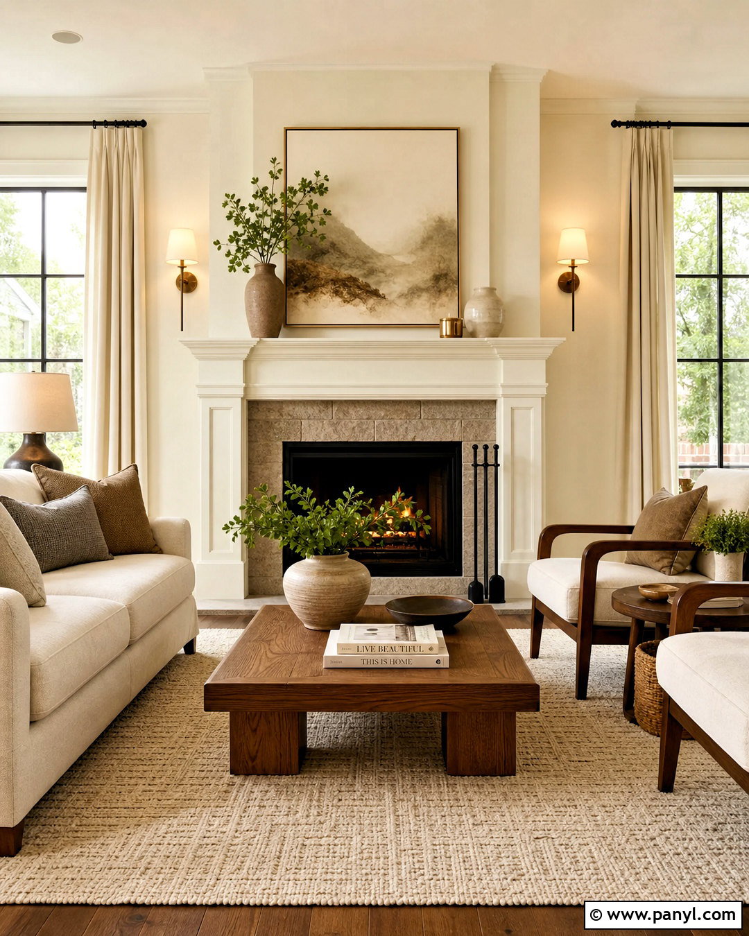 Swiss Coffee Living Room With Fireplace - 20 swiss coffee benjamin moore living rooms