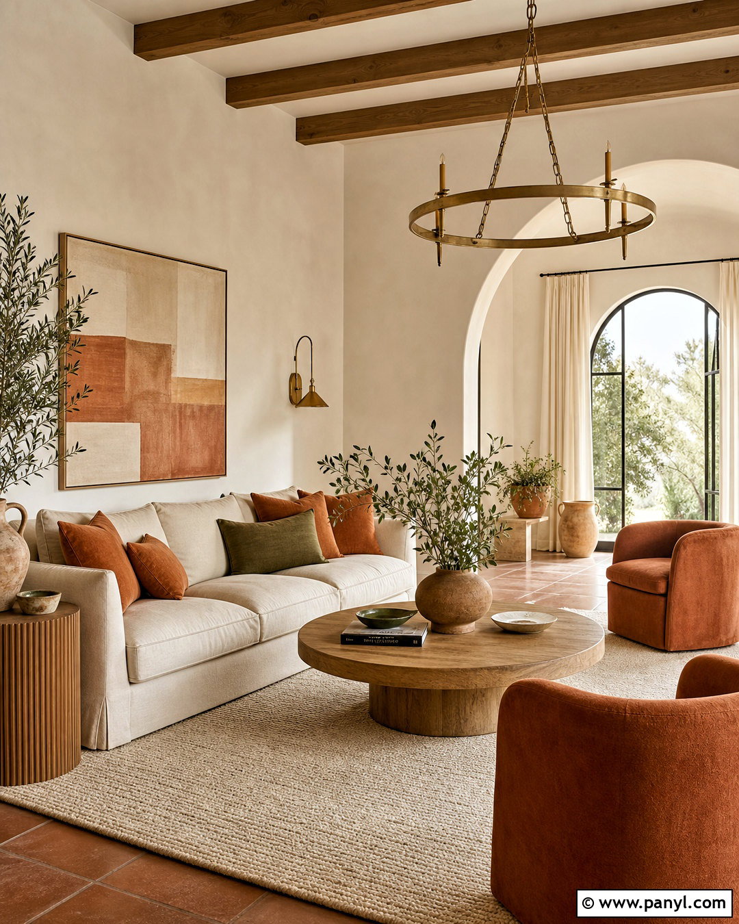 Swiss Coffee Living Room With Terracotta - 20 swiss coffee benjamin moore living rooms