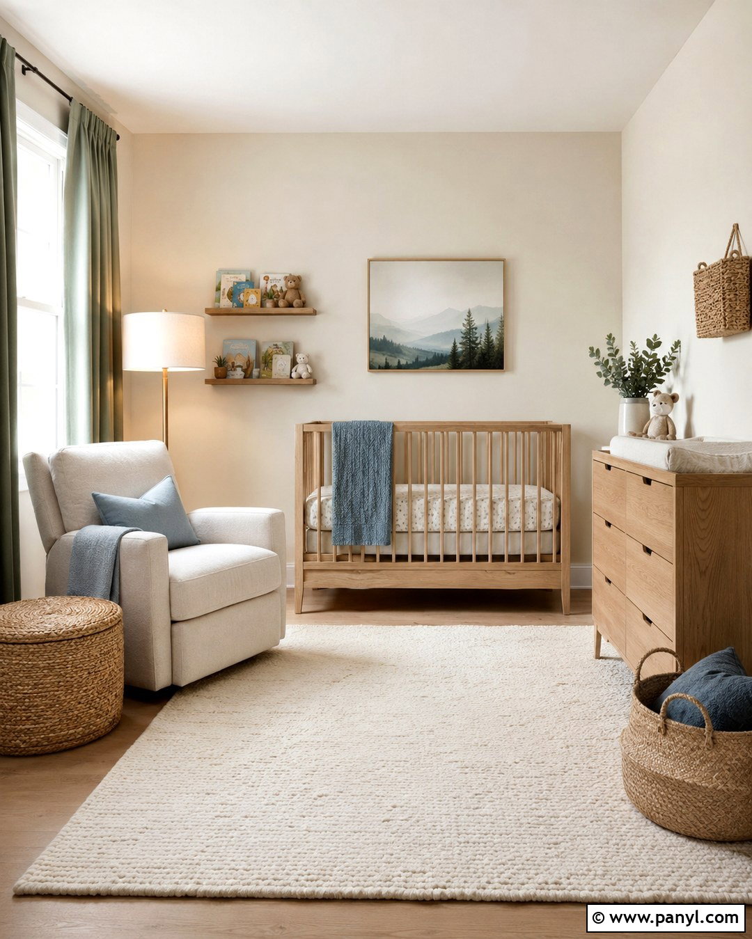 Swiss Coffee Nursery With Muted Colors - 20 Swiss Coffee Interior Walls