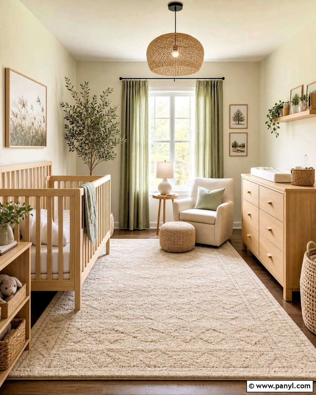 Swiss Coffee Nursery With Soft Green - 20 sherwin williams swiss coffee ideas