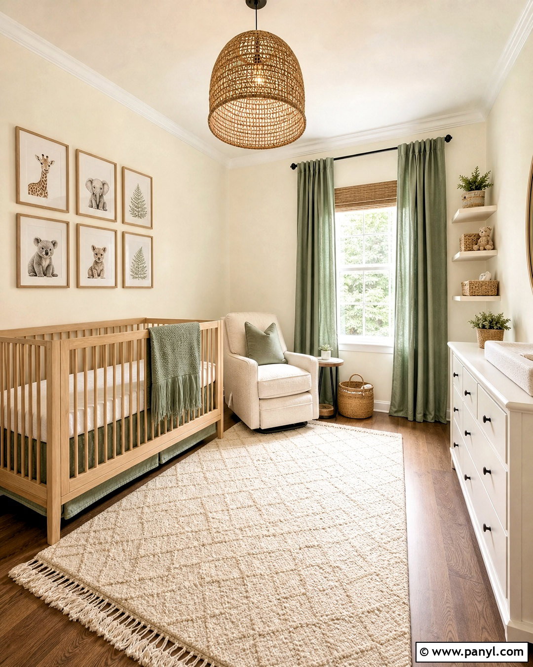 Swiss Coffee Nursery With White Trim - 20 swiss coffee walls with white trim ideas