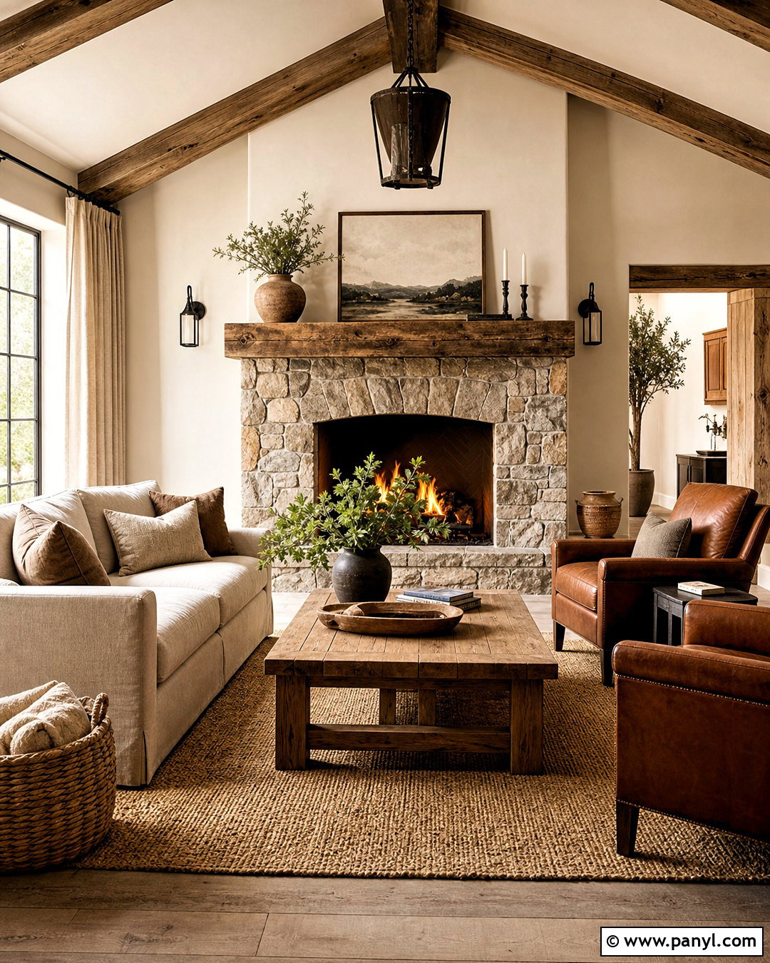 Swiss Coffee Rustic Living Room - 20 swiss coffee benjamin moore living rooms