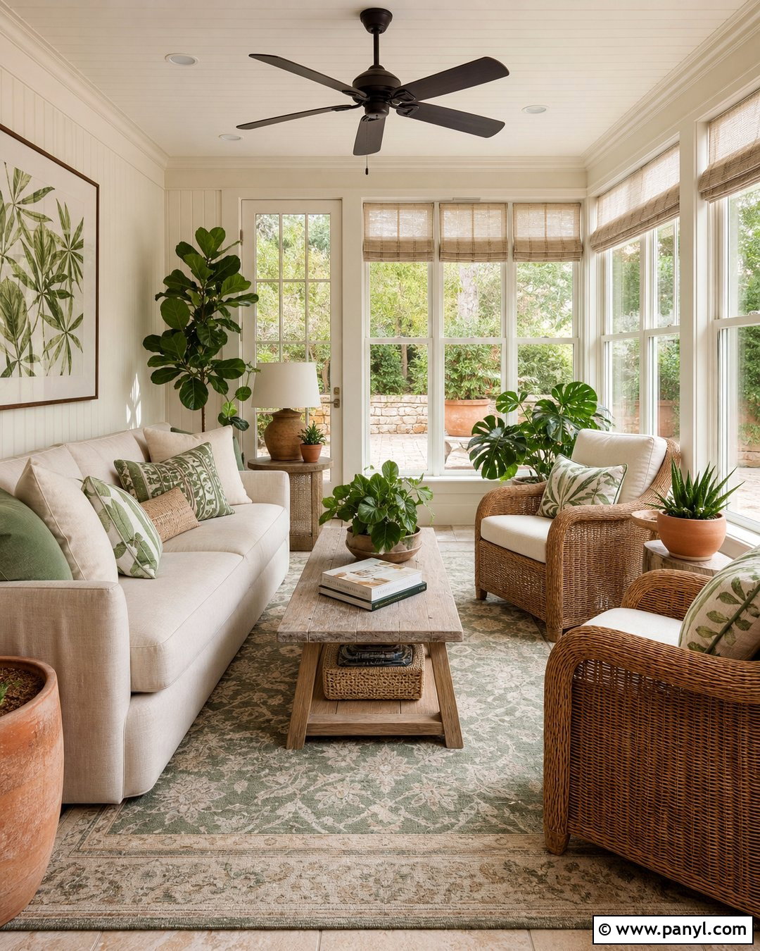 Swiss Coffee Sunroom Walls - 35 bm swiss coffee walls