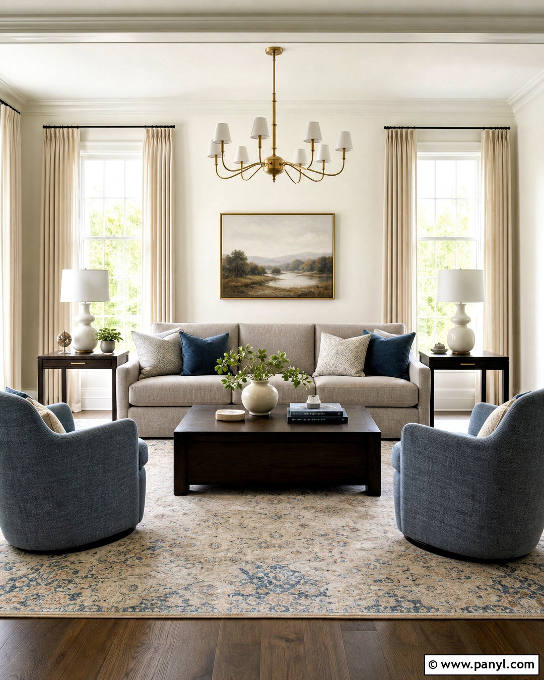 Swiss Coffee Transitional Living Room - 20 swiss coffee benjamin moore living rooms