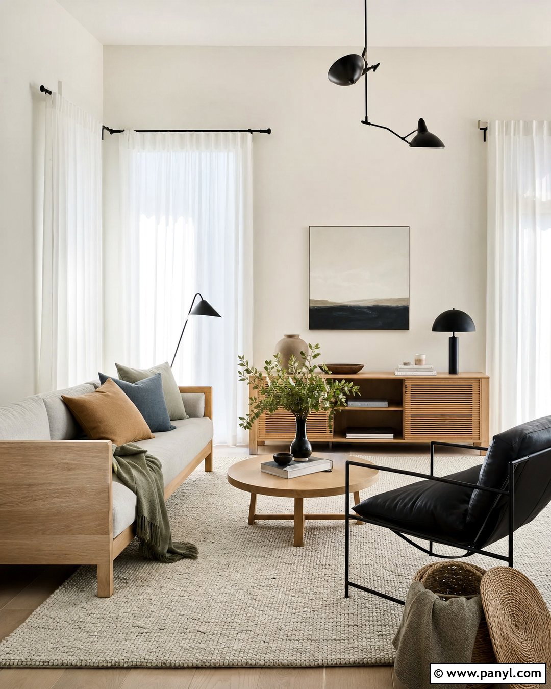Swiss Coffee Walls With Scandinavian Decor - 35 Benjamin Moore Swiss Coffee Walls