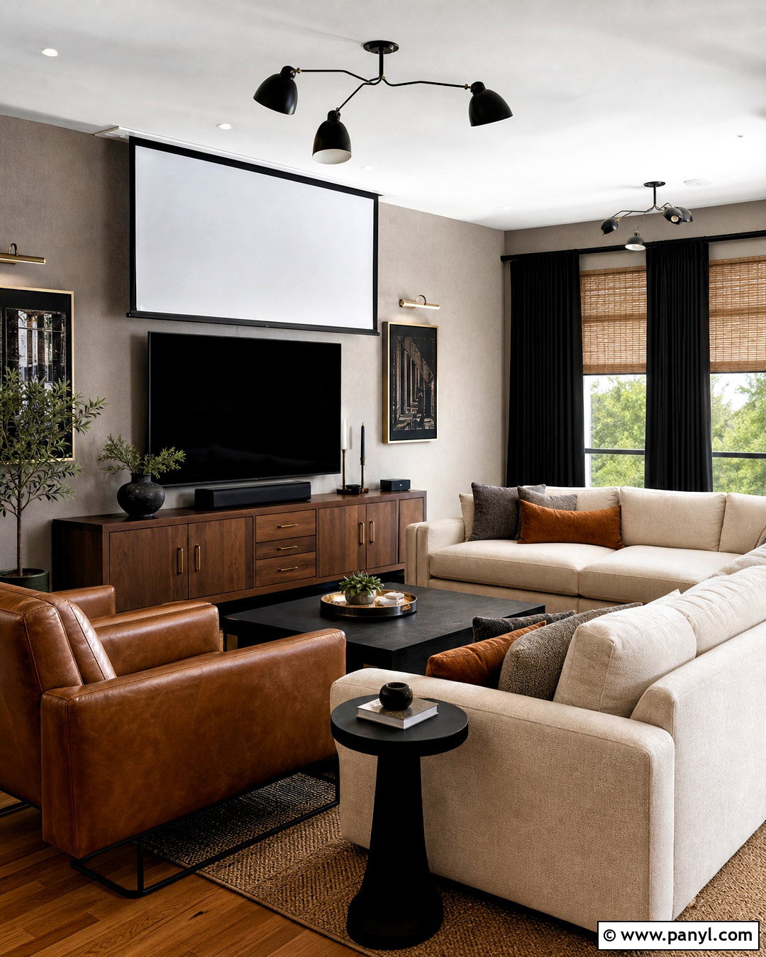 TV And Projector Living Room - 20 tv projector living room ideas