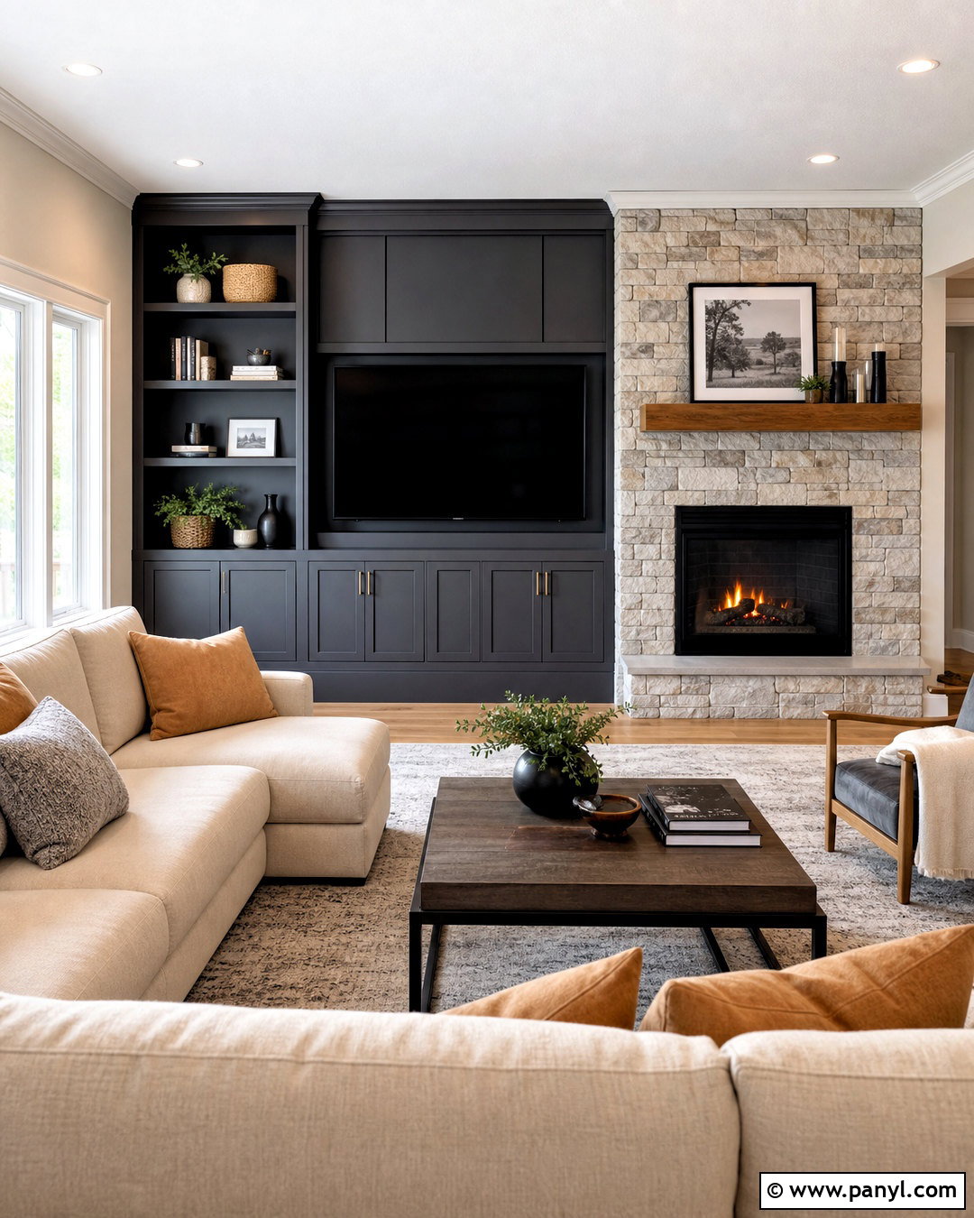 TV Cabinet Fireplace Side Wall - 20 fireplace side wall ideas
