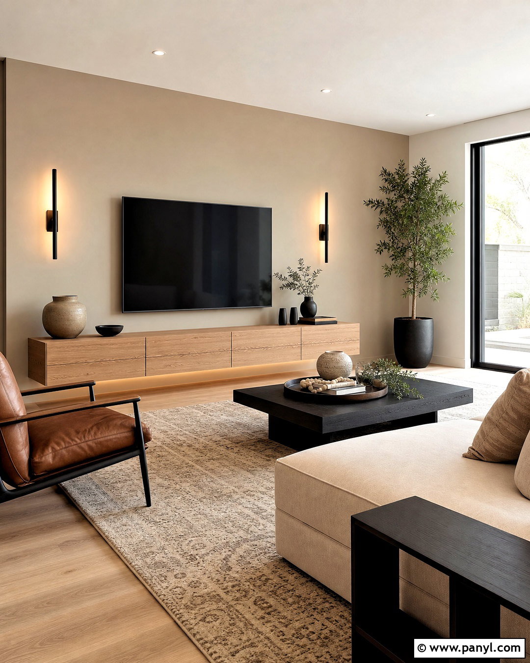 TV Wall Beige Accent Wall - 20 beige accent wall ideas