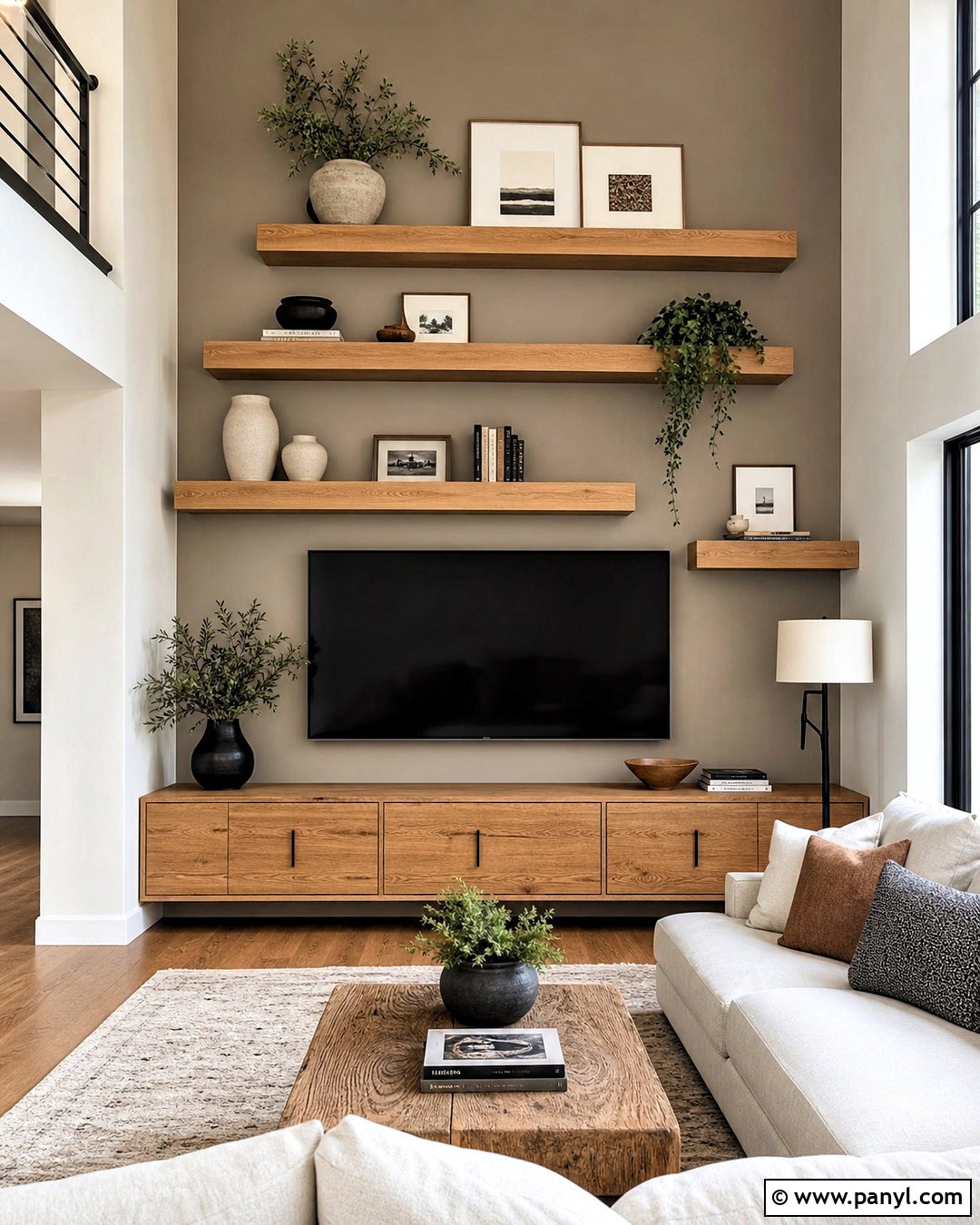 20 High Ceiling TV Wall Ideas for a Sleek, Balanced Space