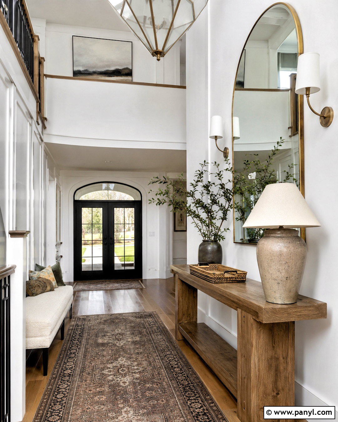 Tall Mirror Entryway Wall - 20 decorating tall walls high ceilings