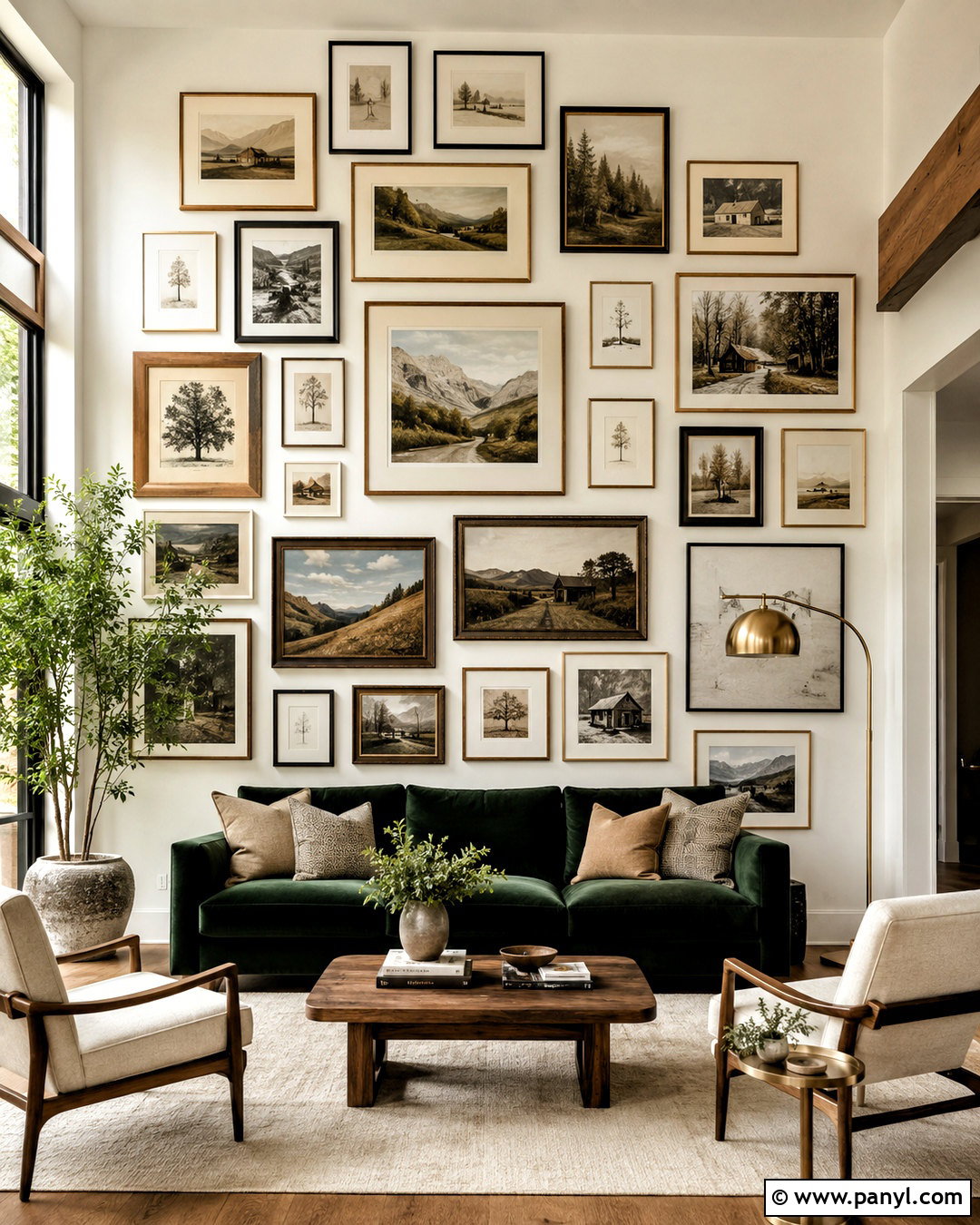 Tall Wall Gallery Layout - 20 decorating tall walls high ceilings