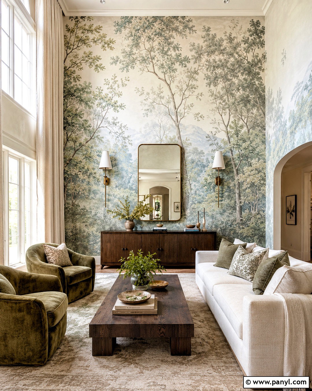 Tall Wall Wallpaper - 20 decorating tall walls high ceilings