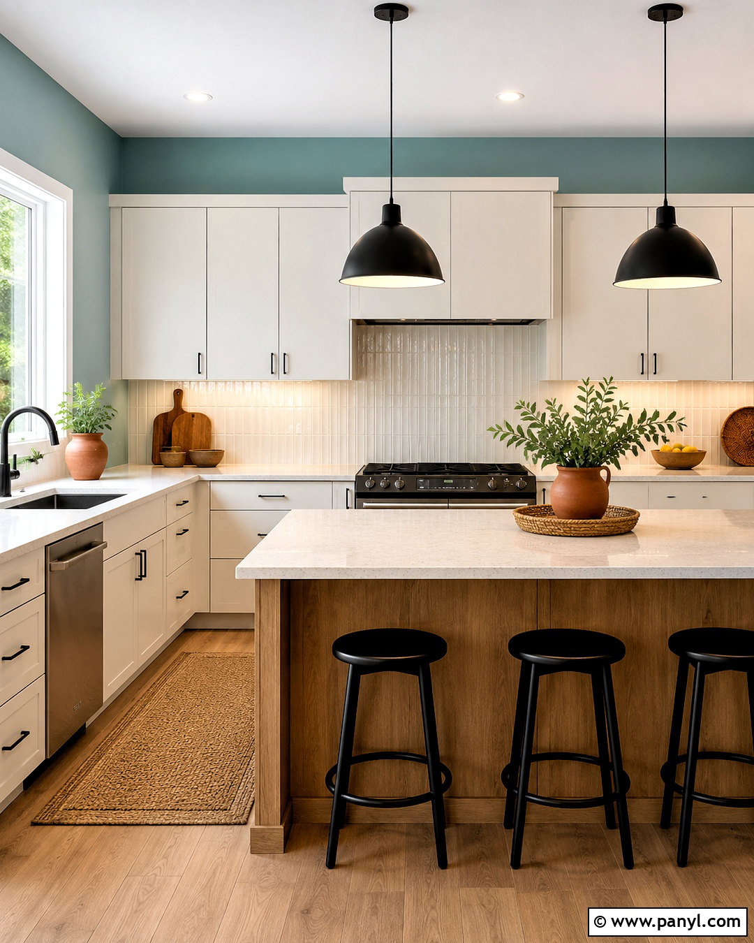 Tame Teal SW 6757 Kitchen - 20 light teal paint colors