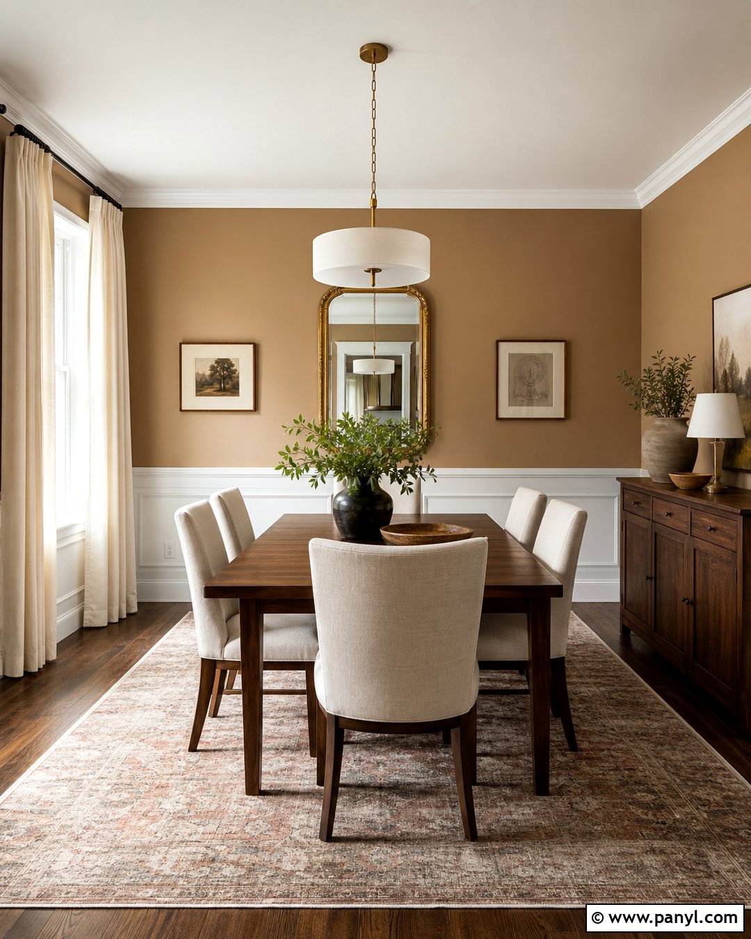 Tan Accent Wall Dining Room - 30 Tan Accent Wall Ideas