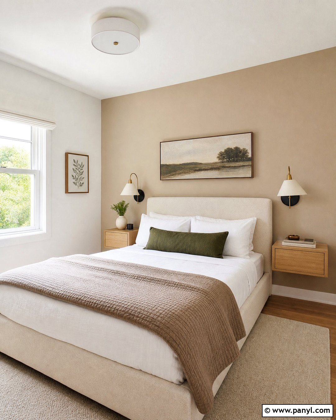Tan Accent Wall Small Bedroom - 30 Tan Accent Wall Ideas