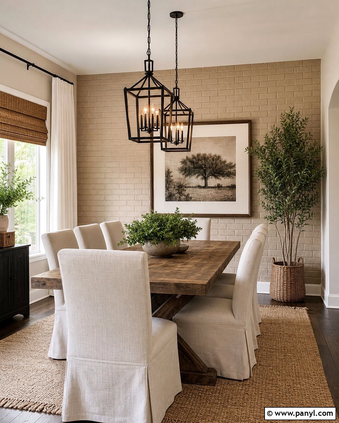 Tan Brick Accent Wall - 30 Tan Accent Wall Ideas